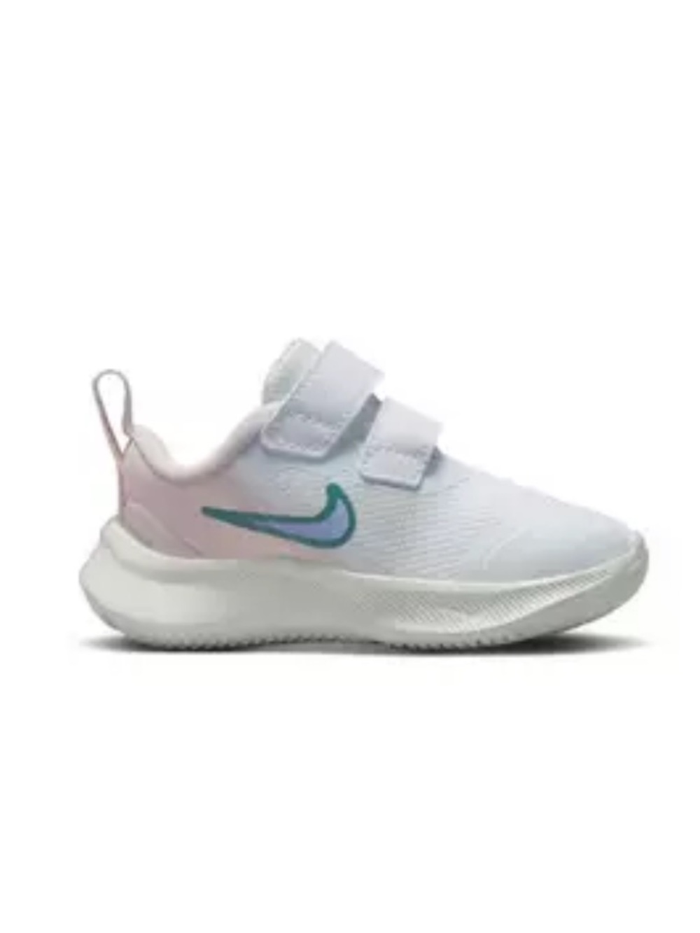 NWT Nike Star Runner 3 White/Cobalt Bliss/Pearl  Pink Girls Running Shoe size 5c